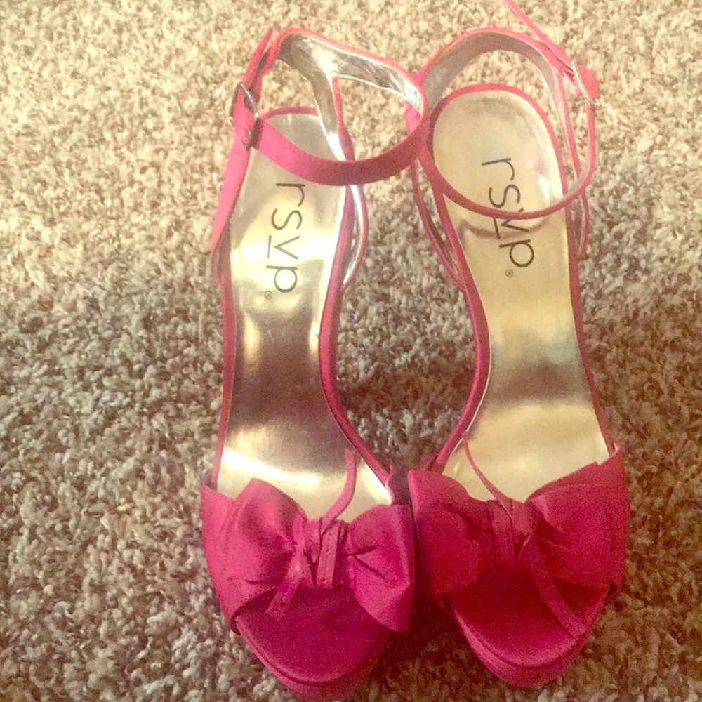 Hot Pink Chunky Heels